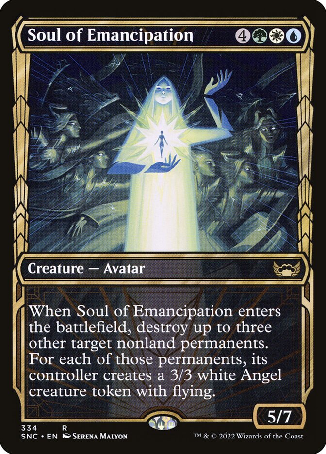 Soul of Emancipation SNC-334 Streets of New Capenna Magic card