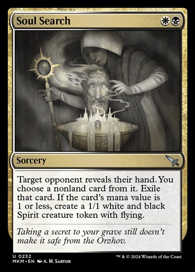 Soul Search MKM-232 Murders at Karlov Manor Magic card