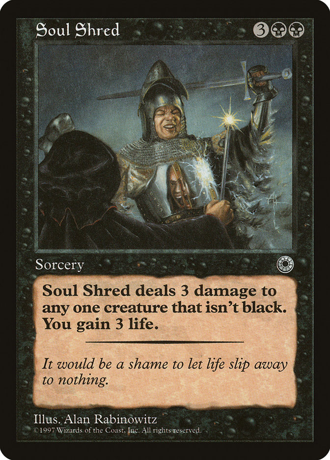 Soul Shred POR-112 Portal Magic card