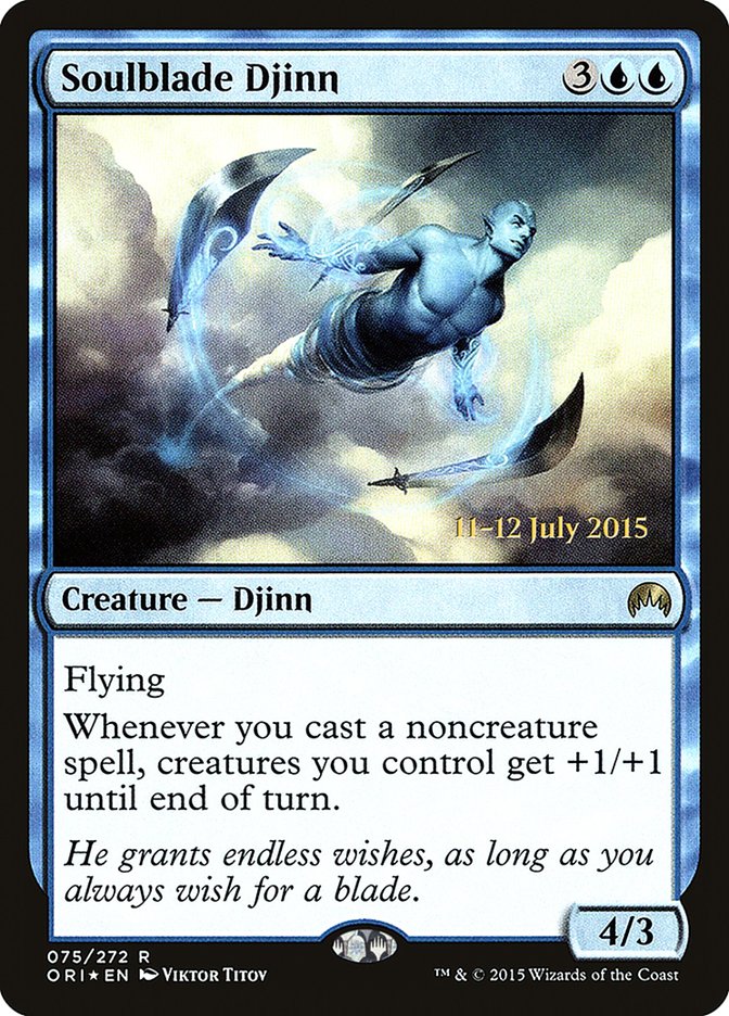 Soulblade Djinn PORI-75S Magic Origins Promos Magic card