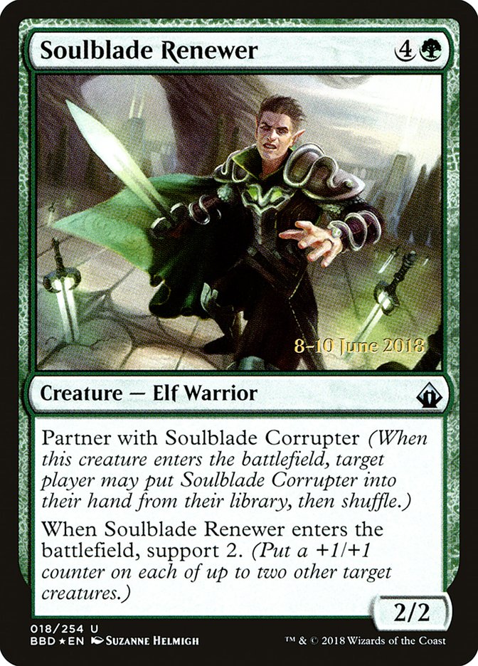 Soulblade Renewer PBBD-18S Battlebond Promos Magic card