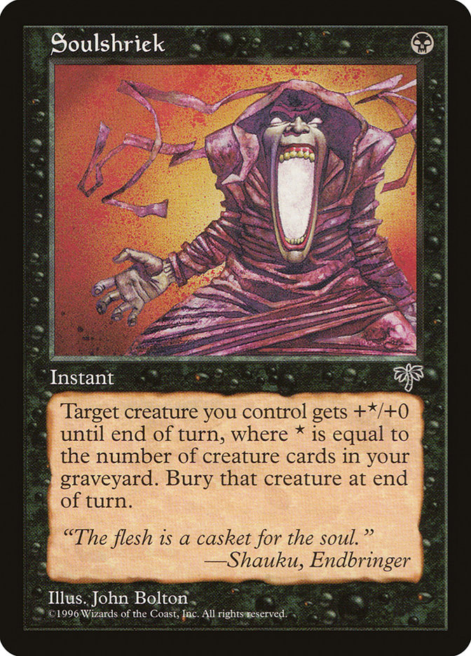 Soulshriek MIR-145 Mirage Magic card