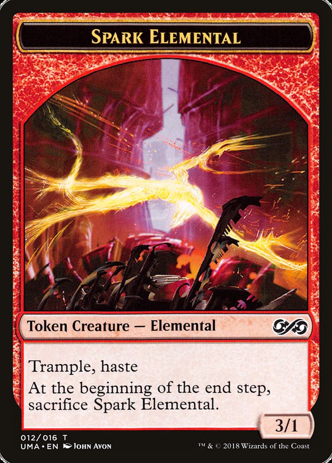 Spark Elemental TUMA-12 Ultimate Masters Tokens Magic card