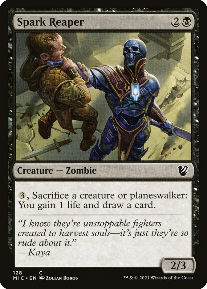 Spark Reaper MIC-128 Midnight Hunt Commander Magic card