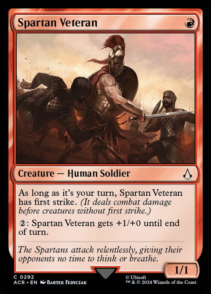 Spartan Veteran ACR-292 Assassin's Creed Magic card