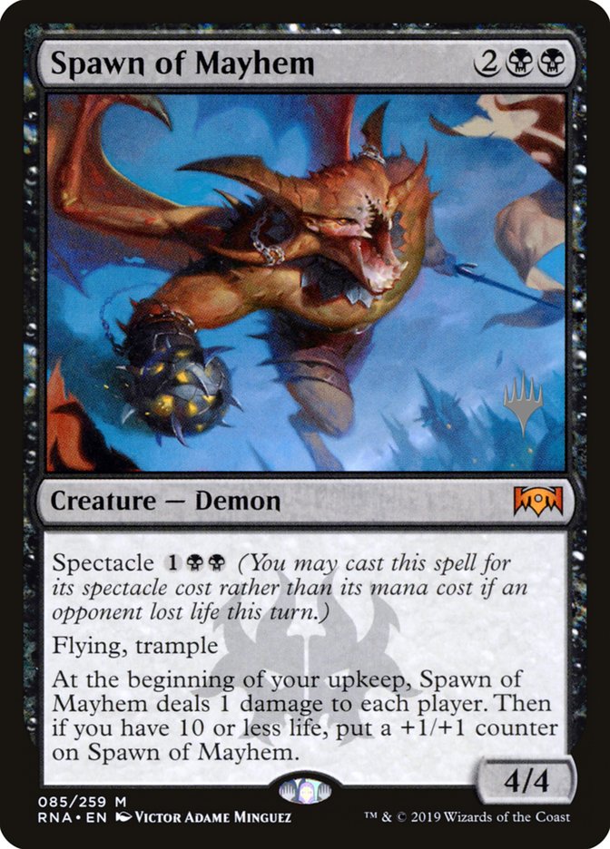 Spawn of Mayhem PRNA-85P Ravnica Allegiance Promos Magic card