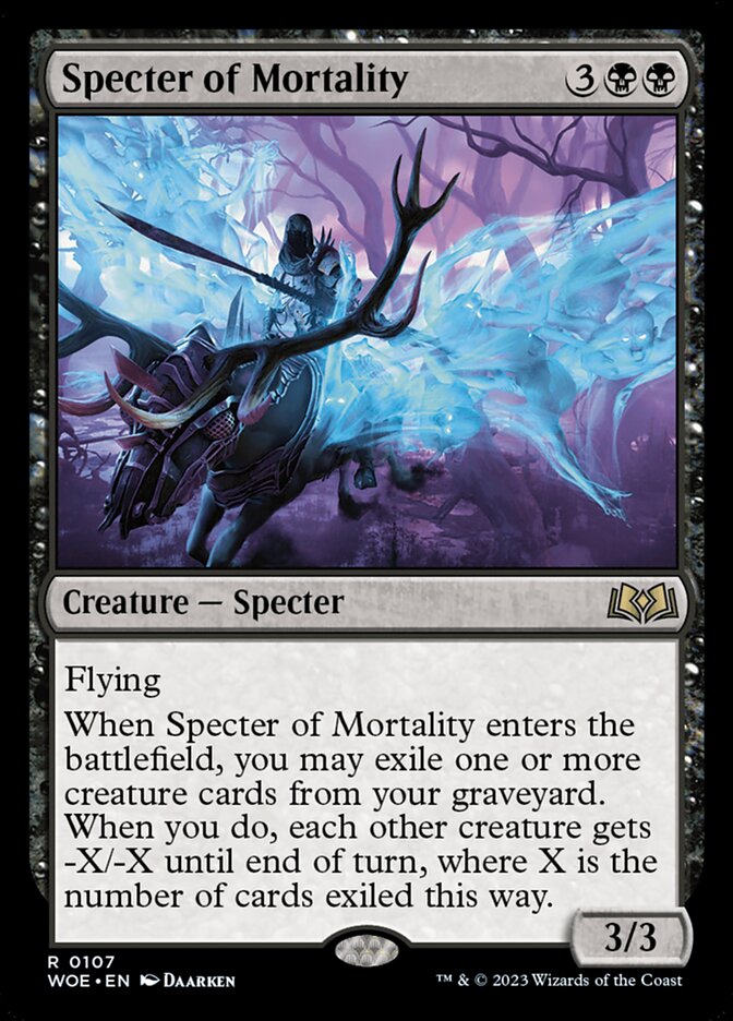 Specter of Mortality WOE-107 Wilds of Eldraine Magic card