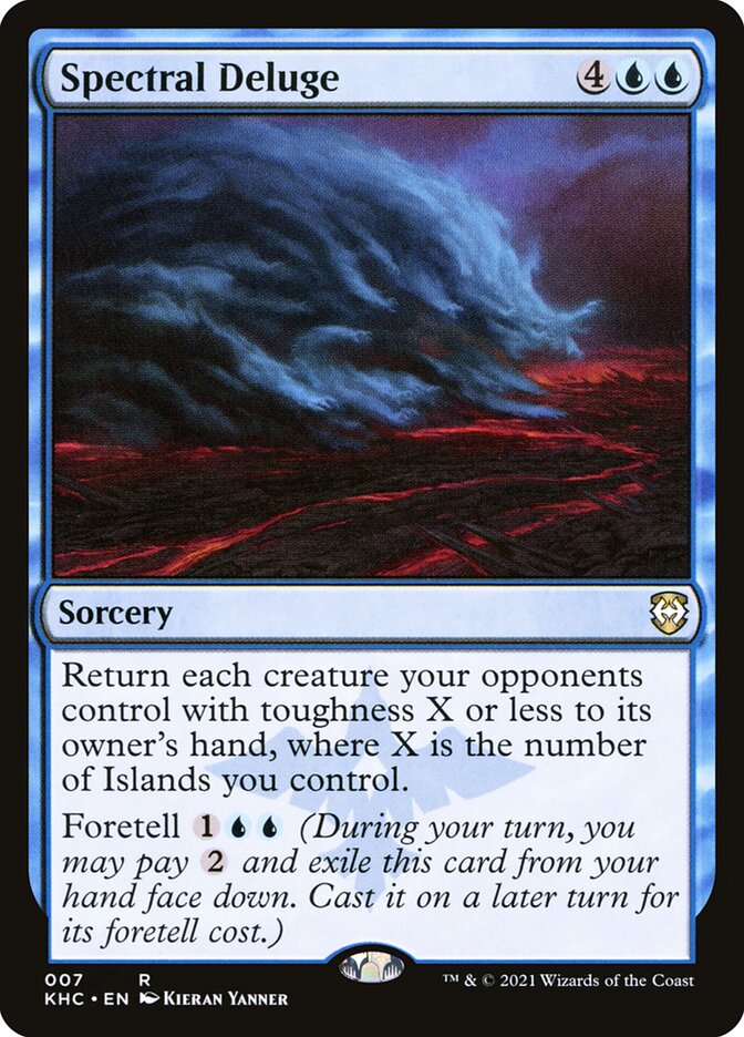 Spectral Deluge KHC-7 Kaldheim Commander Magic card