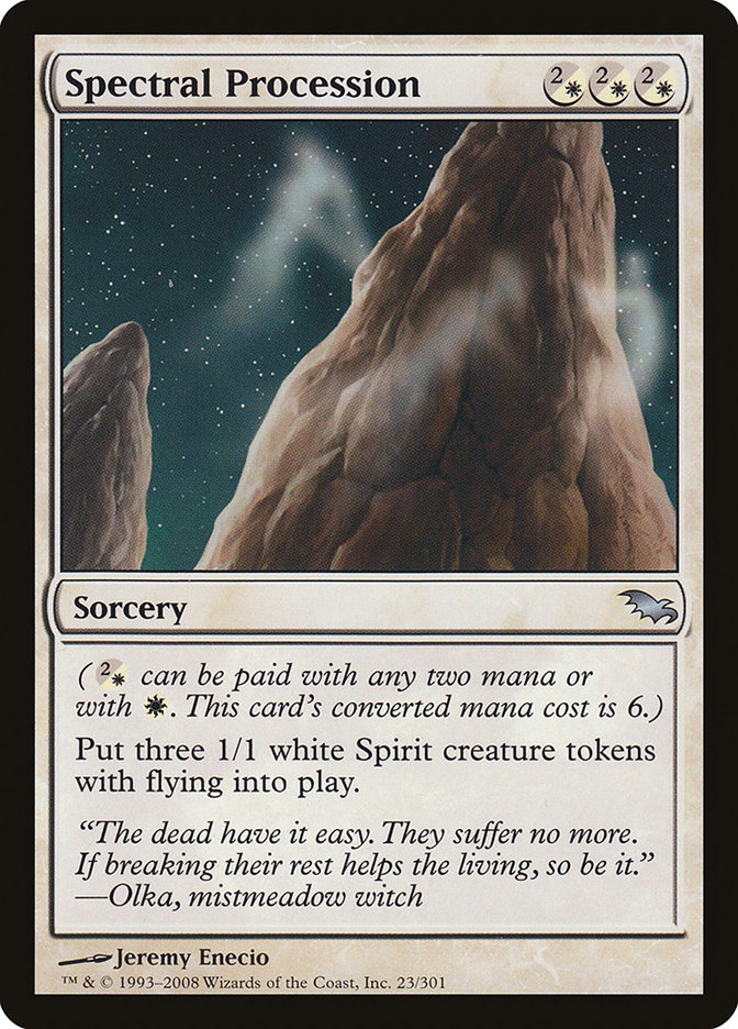 Spectral Procession SHM-23 Shadowmoor Magic card
