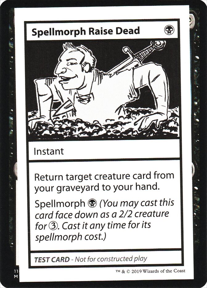 Spellmorph Raise Dead CMB2-46 Mystery Booster Playtest Cards 2021 Magic card