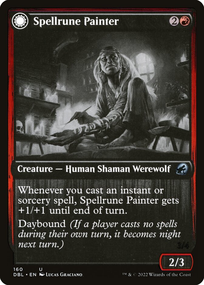 Spellrune Painter // Spellrune Howler DBL-160 Innistrad: Double Feature Magic card
