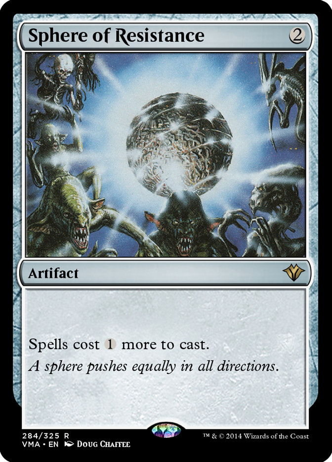 Sphere of Resistance VMA-284 Vintage Masters Magic card