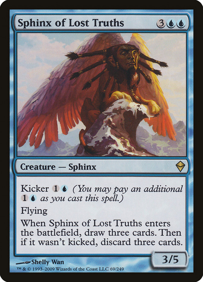 Sphinx of Lost Truths ZEN-69 Zendikar Magic card