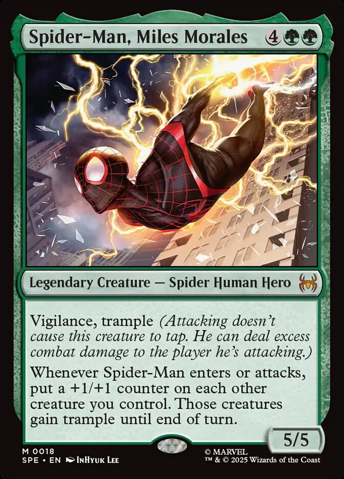 Spider-Man, Miles Morales SPE-18 Marvel's Spider-Man Eternal Magic card