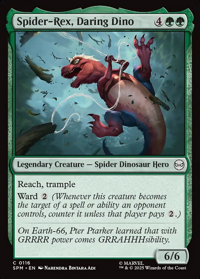 Spider-Rex, Daring Dino SPM-116 Marvel's Spider-Man Magic card