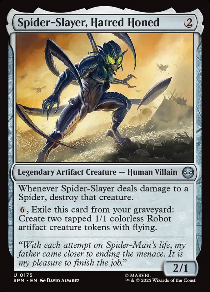 Spider-Slayer, Hatred Honed SPM-175 Marvel's Spider-Man Magic card