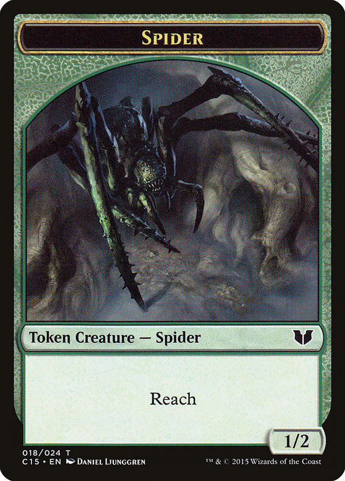 Spider TC15-18 Commander 2015 Tokens Magic card