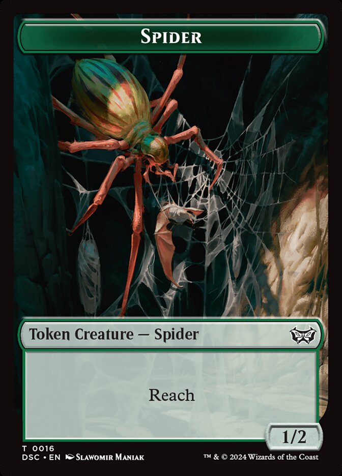 Spider TDSC-16 Duskmourn Commander Tokens Magic card