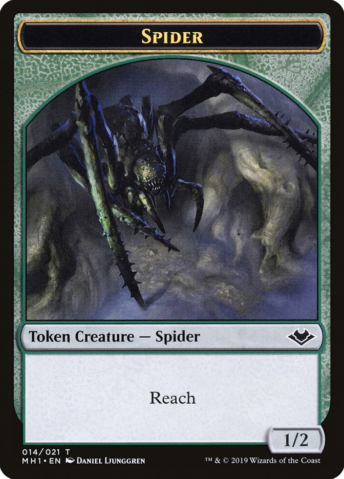 Spider TMH1-14 Modern Horizons Tokens Magic card
