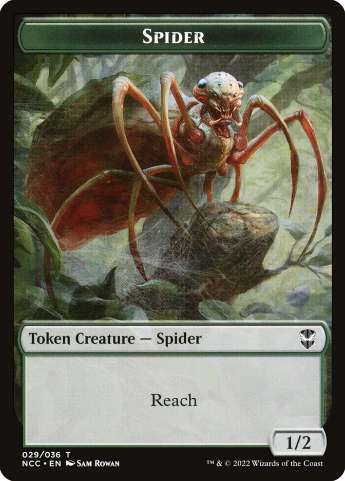 Spider TNCC-29 New Capenna Commander Tokens Magic card