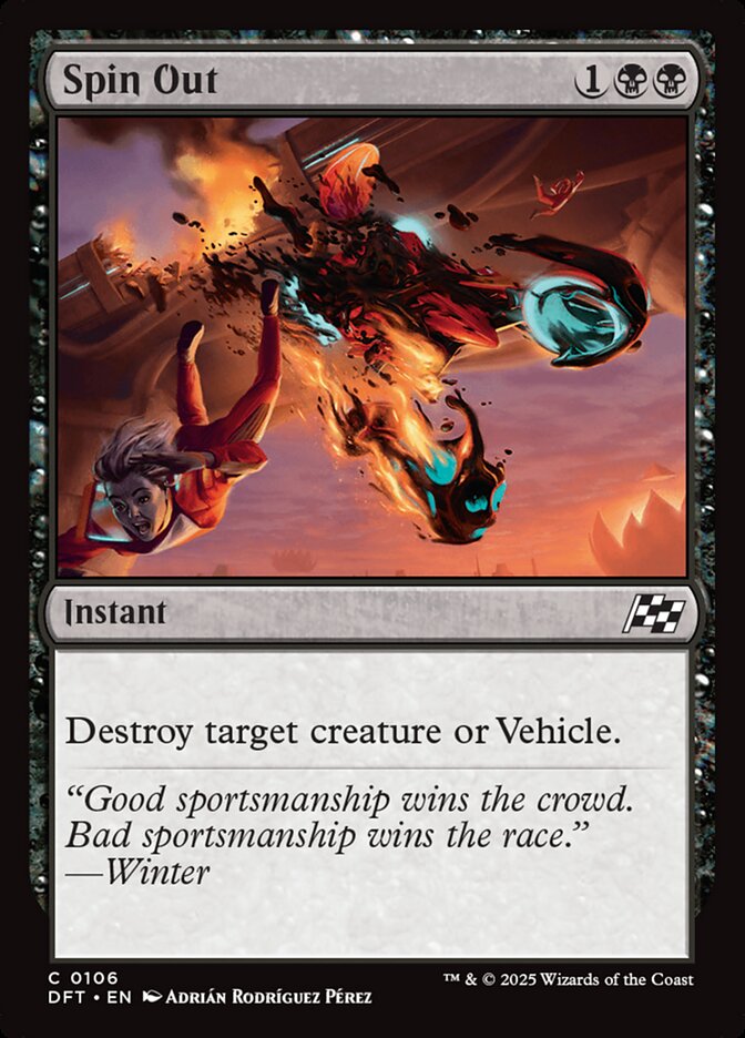Spin Out DFT-106 Aetherdrift Magic card