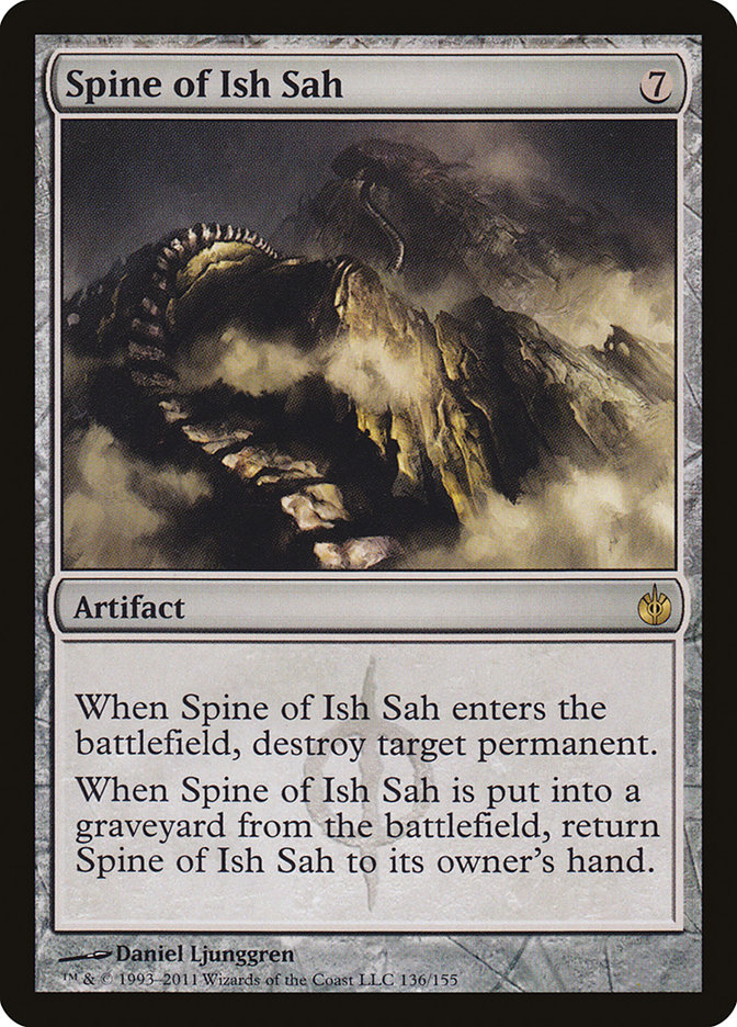Spine of Ish Sah MBS-136 Mirrodin Besieged Magic card