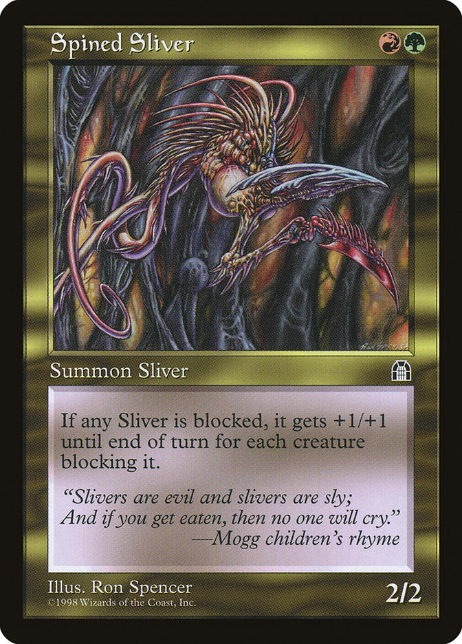Spined Sliver STH-130 Stronghold Magic card