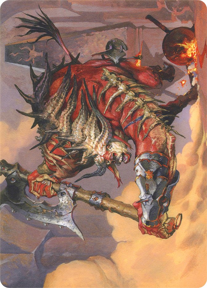 Spinehorn Minotaur // Spinehorn Minotaur AMH1-38 Modern Horizons Art Series Magic card