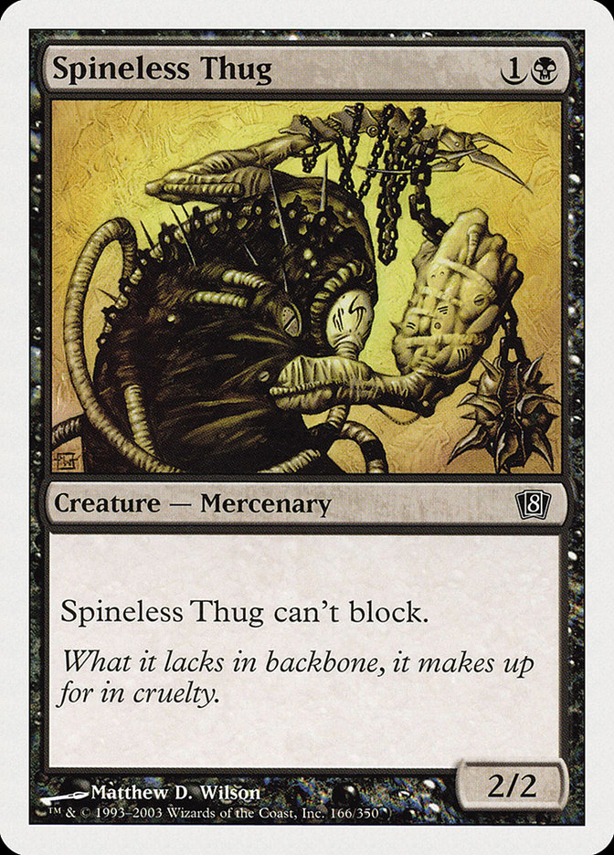 Spineless Thug 8ED-166 Eighth Edition Magic card