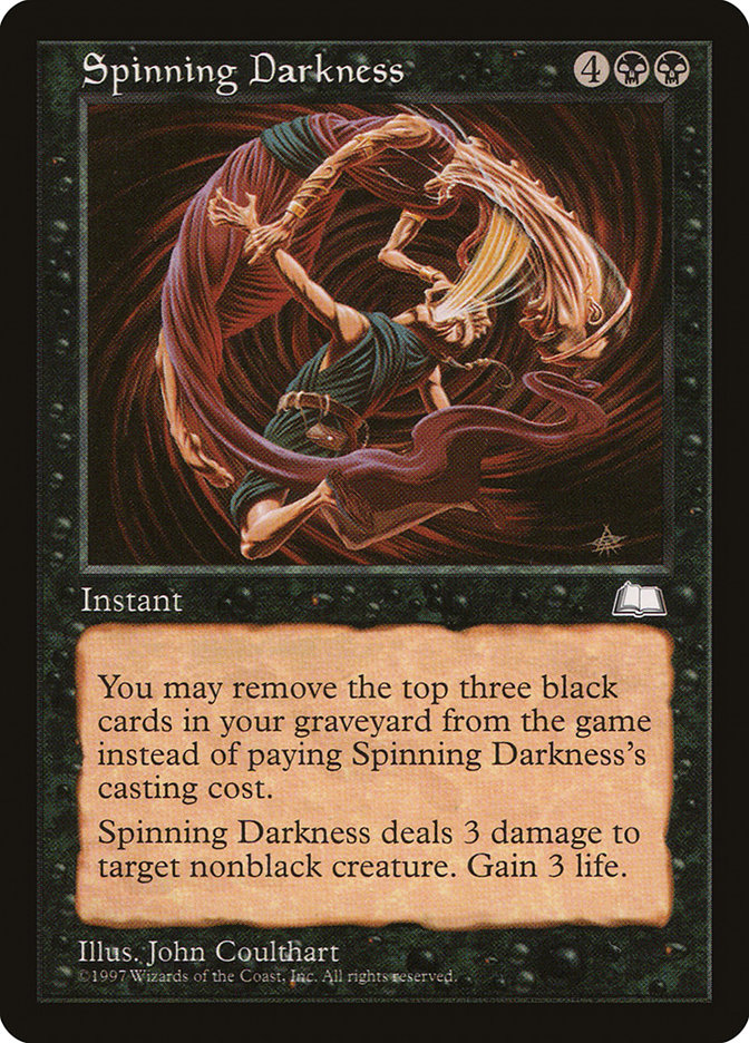 Spinning Darkness WTH-81 Weatherlight Magic card