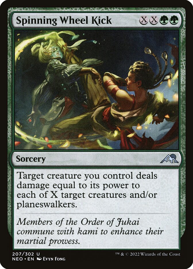 Spinning Wheel Kick NEO-207 Kamigawa: Neon Dynasty Magic card