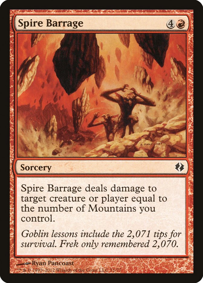 Spire Barrage DDI-71 Duel Decks: Venser vs. Koth Magic card