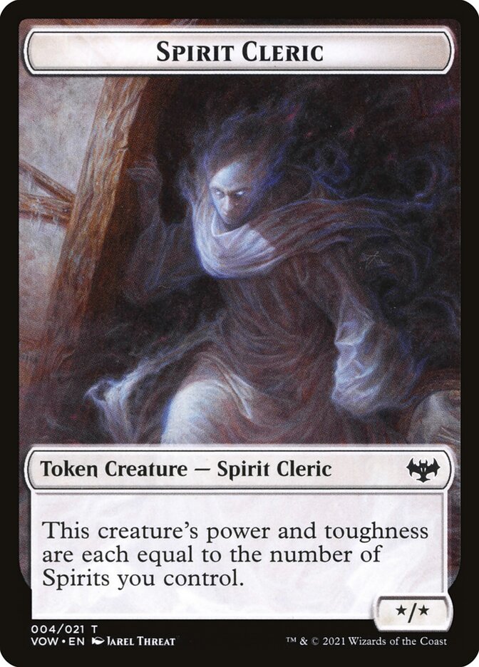 Spirit Cleric TVOW-4 Innistrad: Crimson Vow Tokens Magic card
