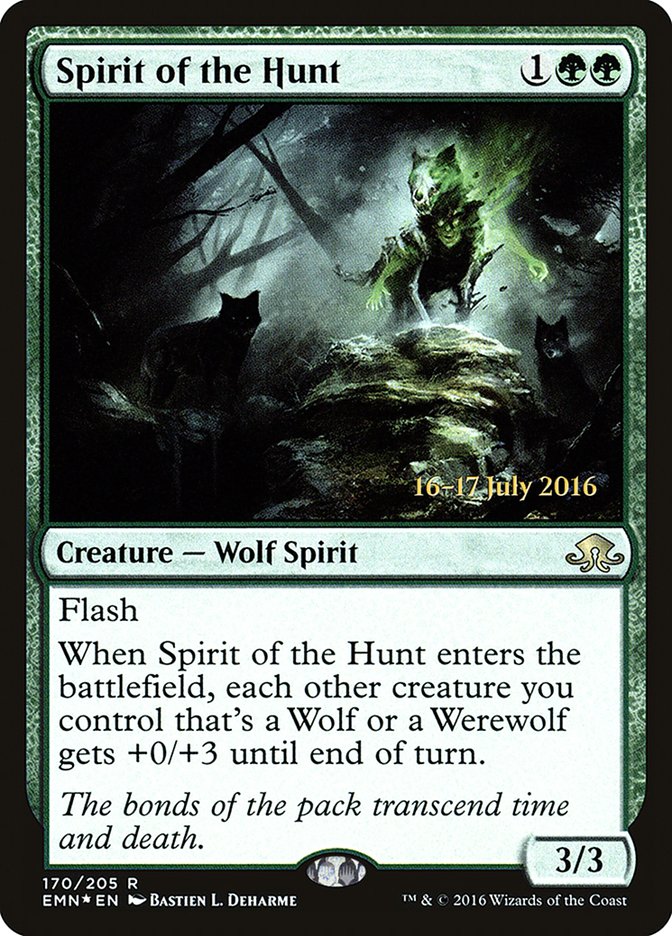 Spirit of the Hunt PEMN-170S Eldritch Moon Promos Magic card