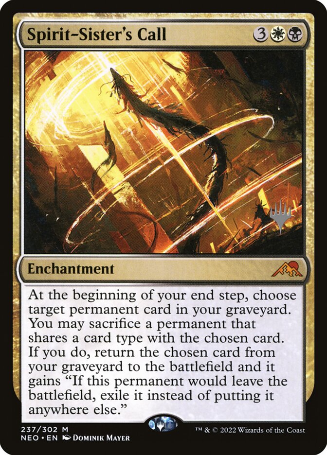 Spirit-Sister's Call PNEO-237P Kamigawa: Neon Dynasty Promos Magic card