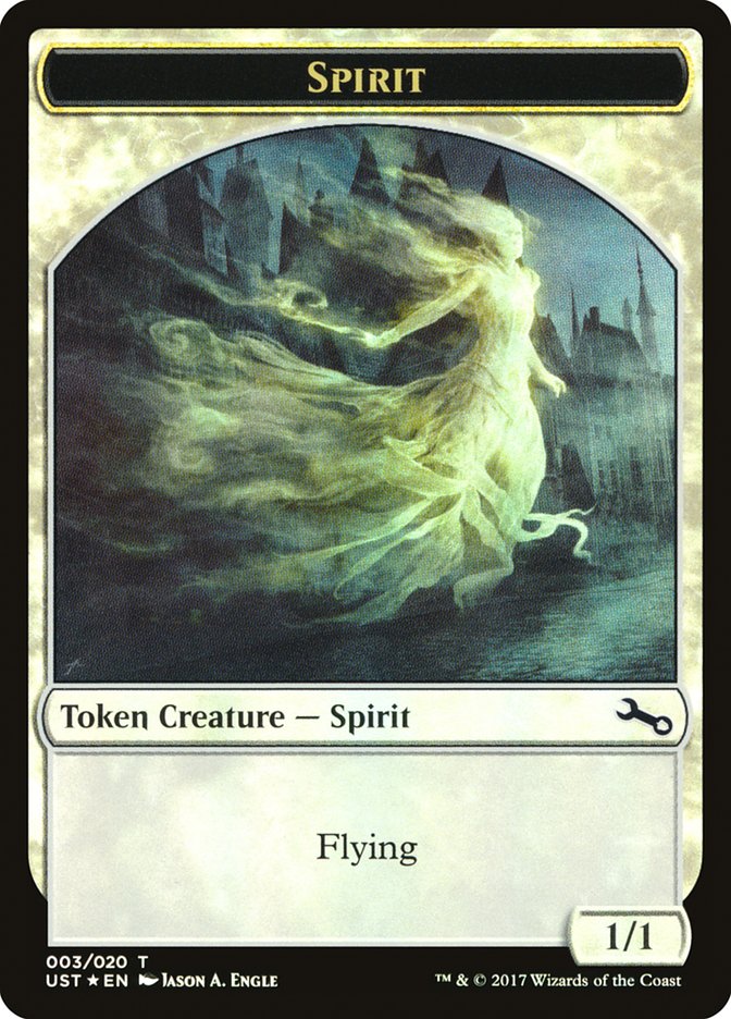 Spirit // Spirit TUST-3 Unstable Tokens Magic card