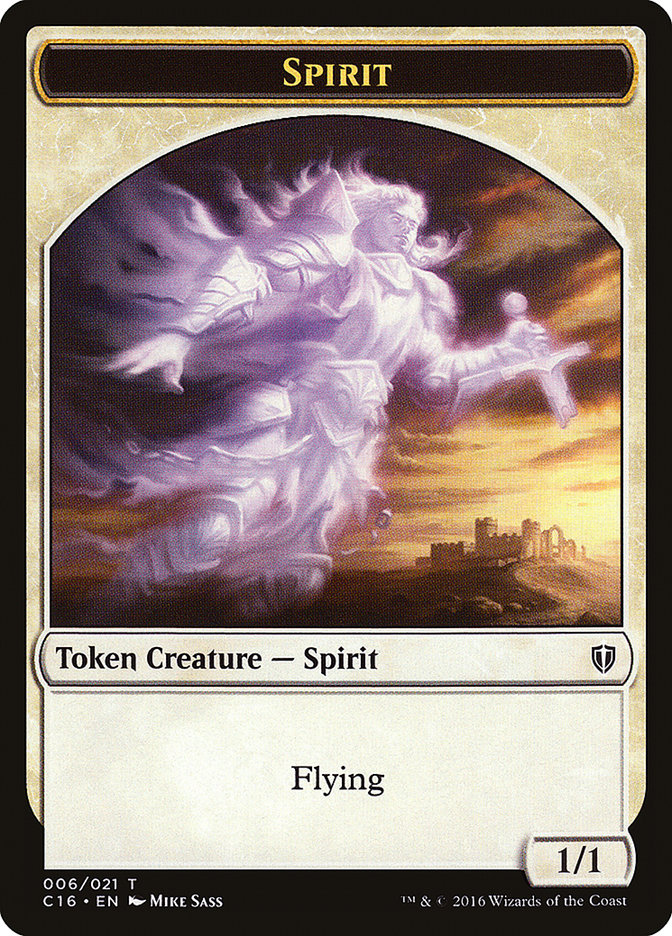 Spirit TC16-6 Commander 2016 Tokens Magic card