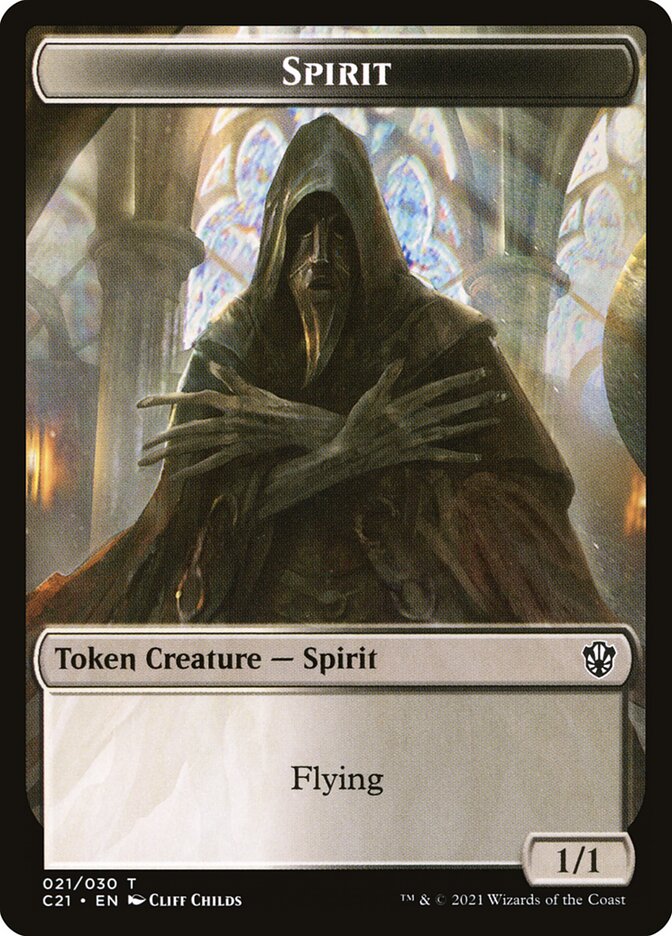 Spirit TC21-21 Commander 2021 Tokens Magic card