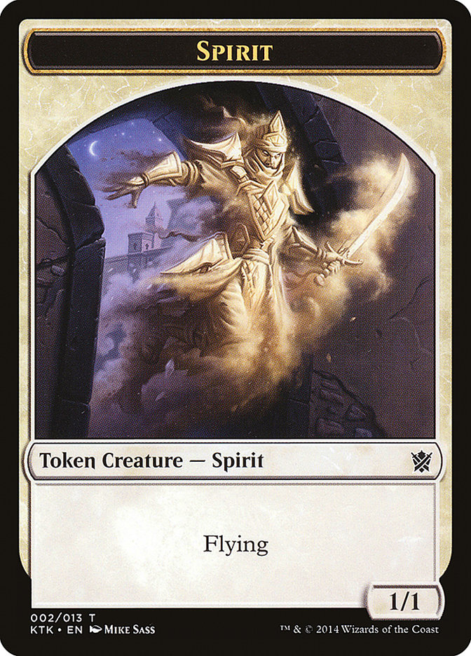 Spirit TKTK-2 Khans of Tarkir Tokens Magic card