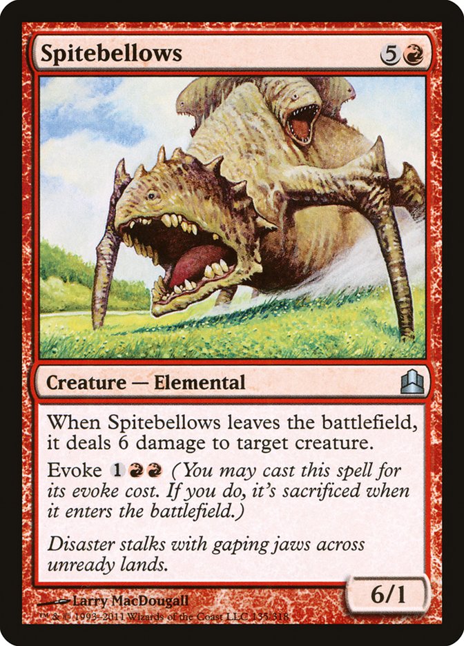 Spitebellows CMD-135 Commander 2011 Magic card