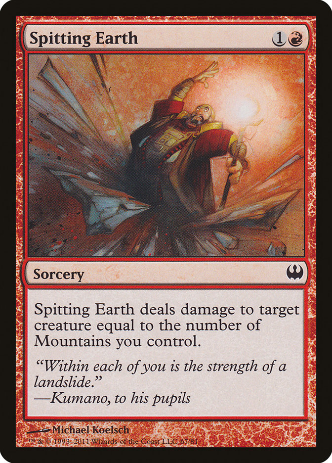 Spitting Earth DDG-67 Duel Decks: Knights vs. Dragons Magic card