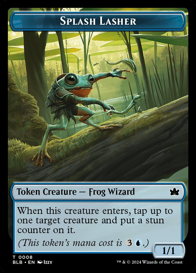 Splash Lasher TBLB-8 Bloomburrow Tokens Magic card