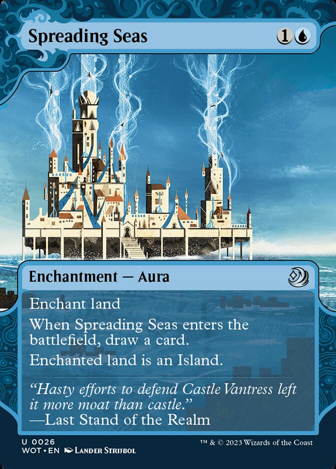 Spreading Seas WOT-26 Wilds of Eldraine: Enchanting Tales Magic card