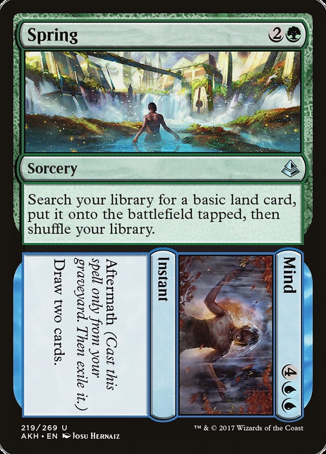 Spring // Mind AKH-219 Amonkhet Magic card