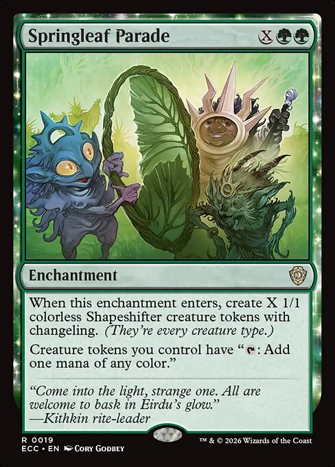 Springleaf Parade ECC-19 Lorwyn Eclipsed Commander Magic card