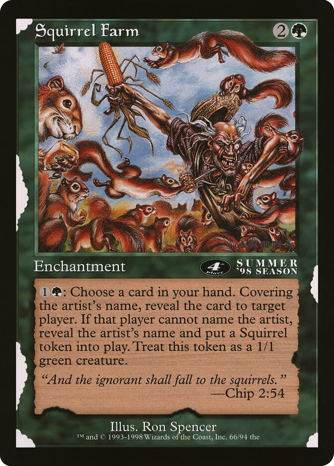 Squirrel Farm OLEP-50 Oversized League Prizes Magic card