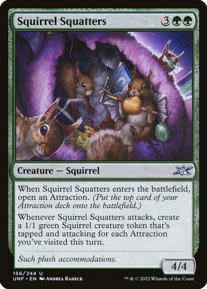 Squirrel Squatters UNF-156 Unfinity Magic card