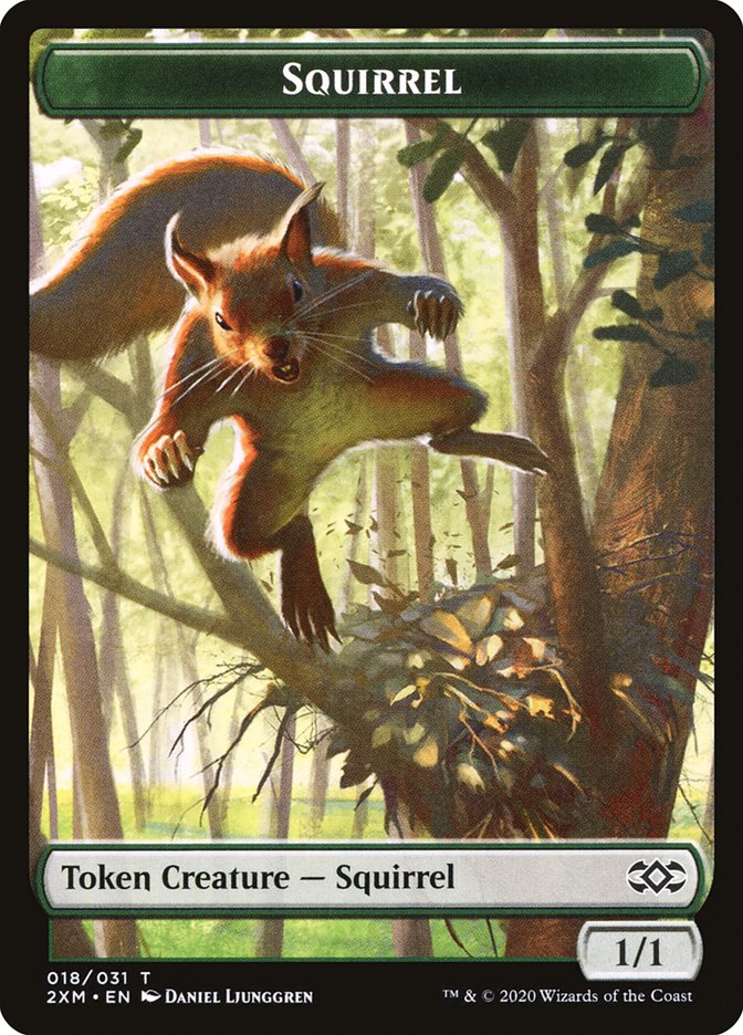 Squirrel T2XM-18 Double Masters Tokens Magic card