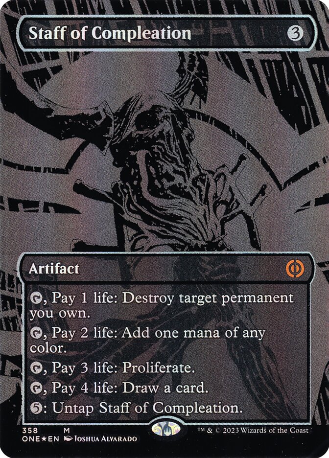Staff of Compleation ONE-358 Phyrexia: All Will Be One Magic card