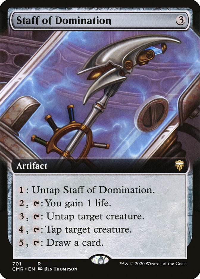 Staff of Domination CMR-701 Commander Legends Magic card
